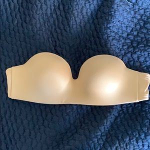 Nude strapless bra